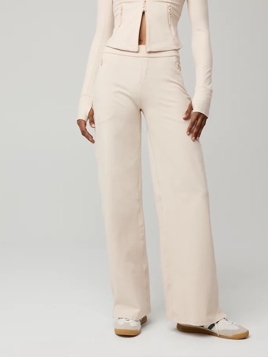 aerie Pants - OFFLINE Aerie The Hugger Stretchy High Waist Wide Leg Trouser Size Medium NWOT